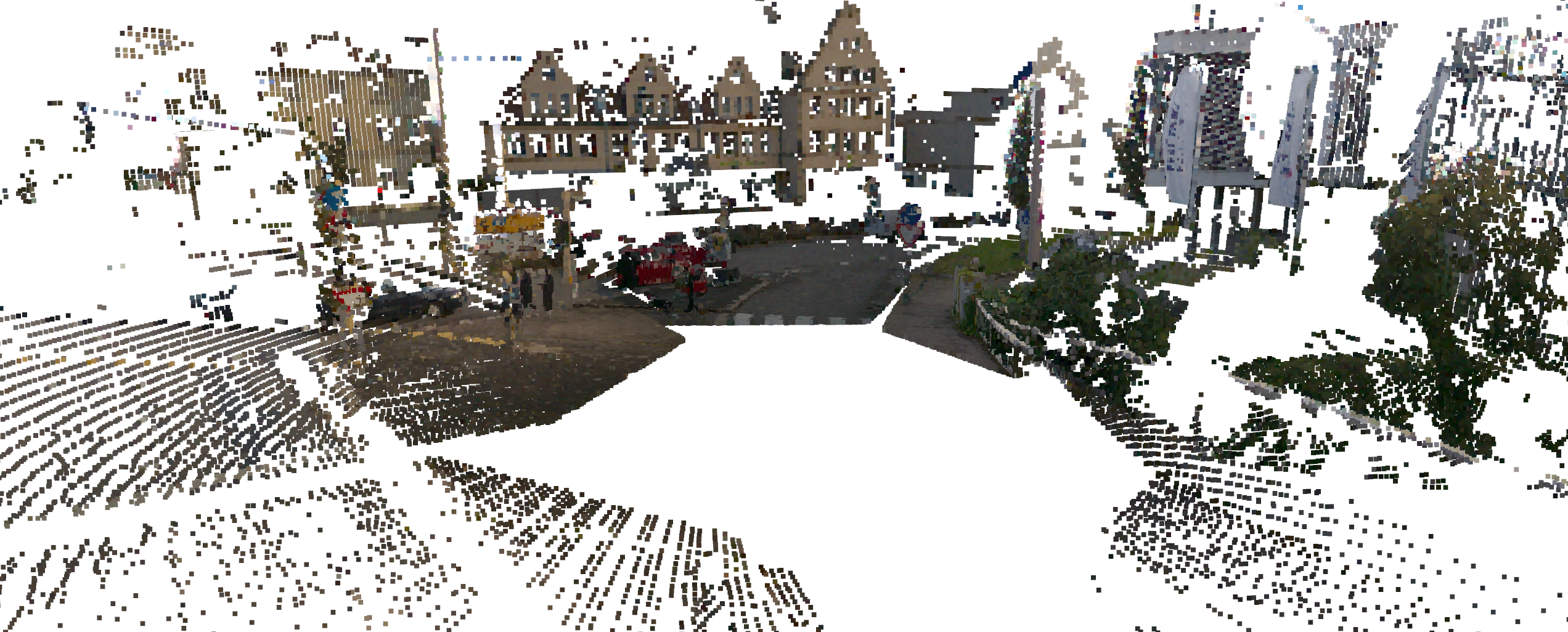 RGB Pointcloud from the Infratstructure